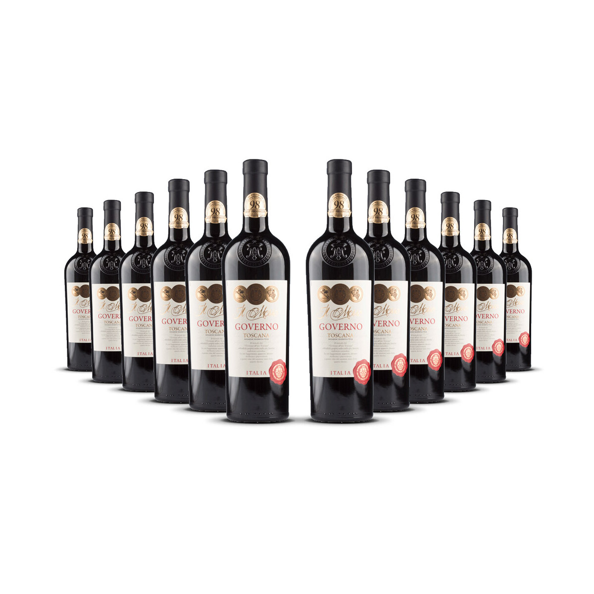 Il Messo Governo Rosso Toscano 2024er Toskana (12 x 0,75l)