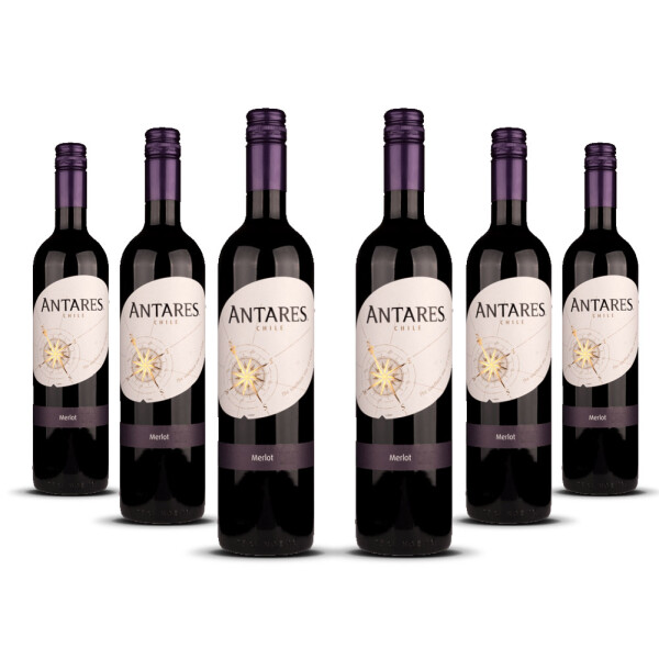 Antares Merlot 2024er Central Valley (6 x 0,75l)