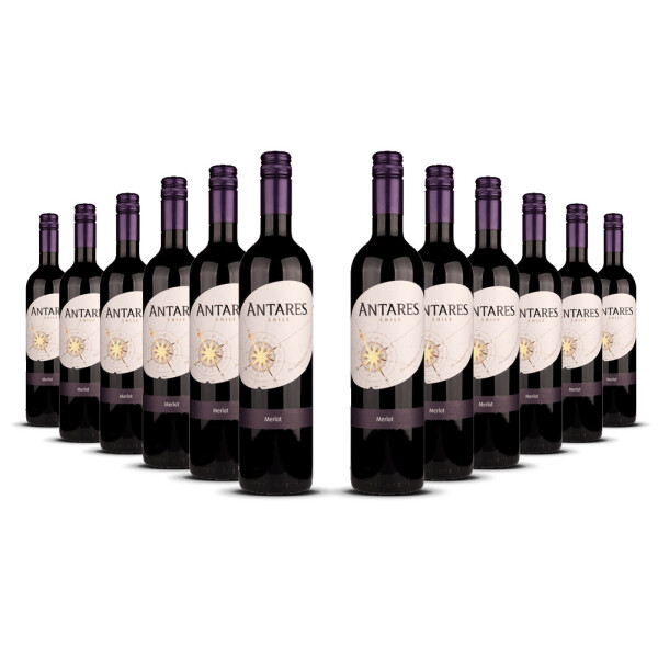 Antares Merlot 2024er Central Valley (12 x 0,75l)
