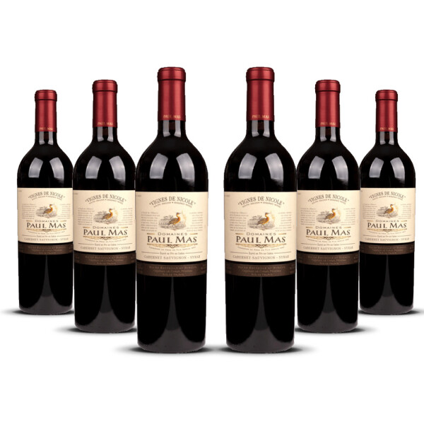 Paul Mas Vignes de Nicole Cabernet Sauvignon/Syrah 2024er Süd-Frankreich (6 x 0,75l)