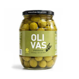 15er Set * OLIVAS Sevillanas - Milde Manzanilla Oliven aus Sevilla - das Original - 600g ATG