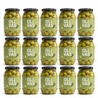 15er Set * OLIVAS Sevillanas - Milde Manzanilla Oliven aus Sevilla - das Original - 600g ATG