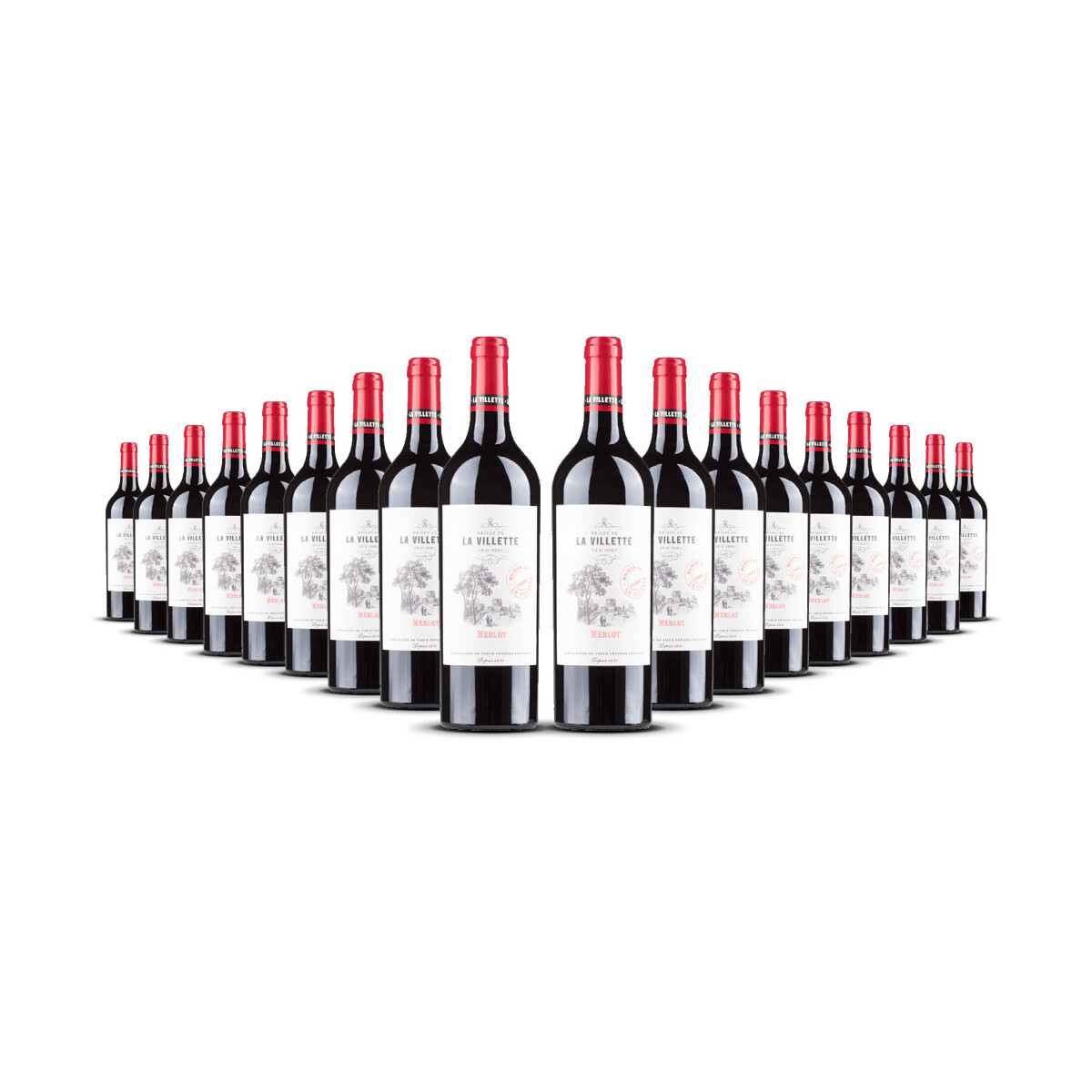 La Villette Merlot VdF 2024er Süd-Frankreich (18 x...