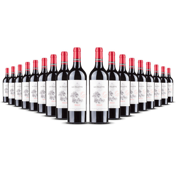 La Villette Merlot VdF 2024er Süd-Frankreich (18 x 0,75l)