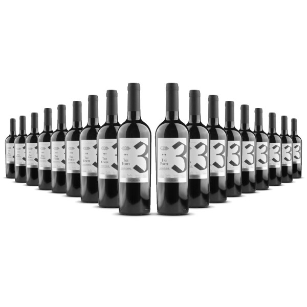 Quattro Conti Tre Forte Rosso Puglia 2025er Apulien (18 x 0,75l)
