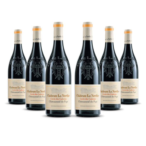 Château La Nerthe Châteauneuf Cuvee des Cadettes 2019er Côtes du Rhône (6 x 0,75l)