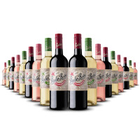 Radio Boka mit je 6 x Rosé, 6 x Verdejo Blanco und 6 x Tinto (18 x 0,75 l)