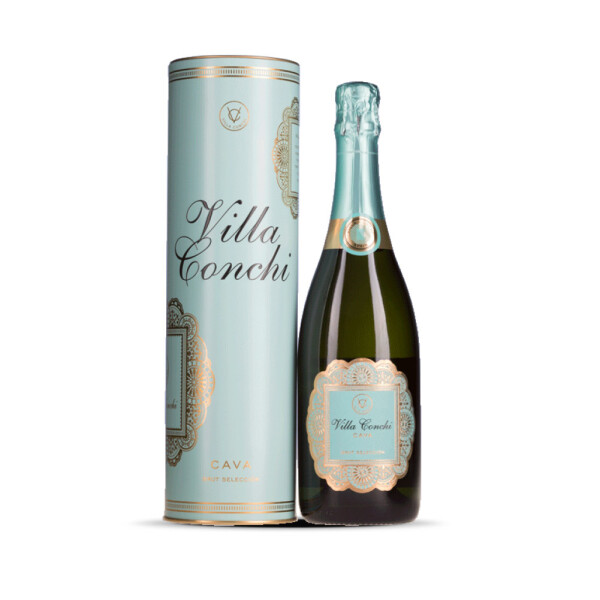 Villa Conchi Brut Seleccion ( Metal gift tube ) Penedés (1 x 0,75l)