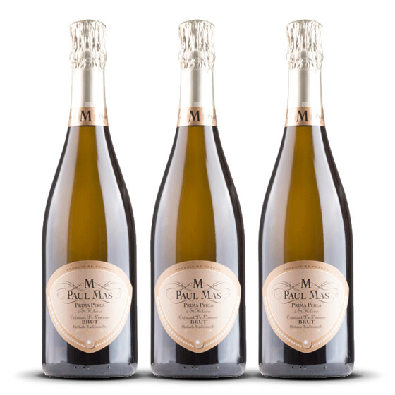 Paul Mas Prima Perla Crémant de Limoux Süd-Frankreich (3 x 0,75l)