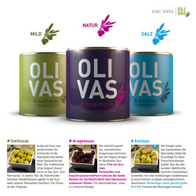 6er Set Jean Jartins OLIVAS Gourmet Geschenk-Box * Spaniens Beste Oliven im Paket